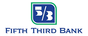 Blue and green logo of Fifth Third Bank, the title sponsor of the 2023 WIN Hall of Fame.