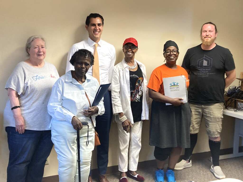 (left-right) Dorothy Bush, Saundra Davis, Minority Leader Dani Isaacsohn, Pamela J. Adams, Ia Johnson, Ryan Robb. Members of the Beekman Corridor Coalition took Dani Isaacsohn on a tour of the Beekman Corridor.