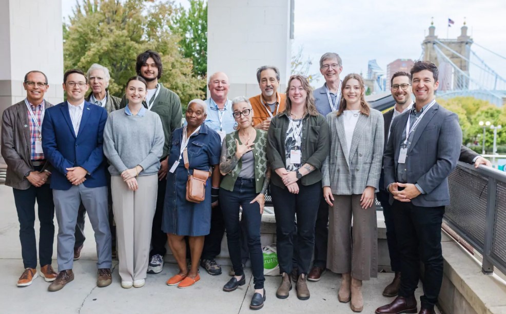 A group picture of local and national leaders after touring the Beekman Corridor.