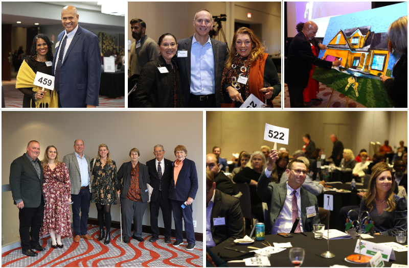 A collage of five pictures from WIN's 2025 Hall of Fame Celebration.